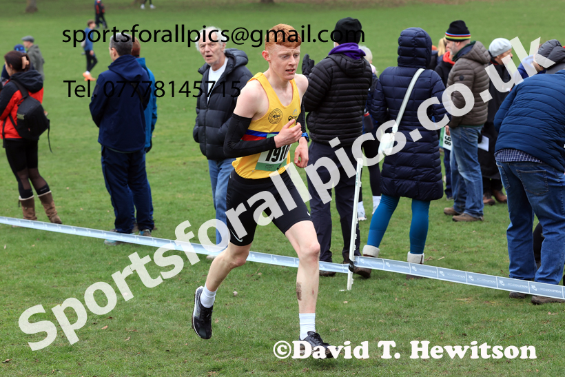 Mens Under-20s 2026 UK CAU Inter Counties Cross Country, Wollaton Park, Nottingham. Photo: David T. Hewitson/Sports for All Pics
